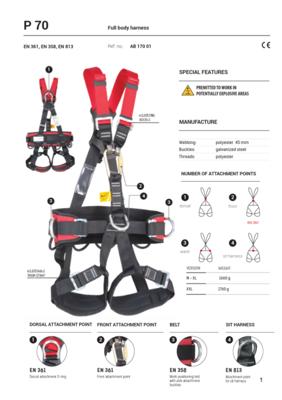 Full Body Harnesses Iratec (M) Sdn Bhd
